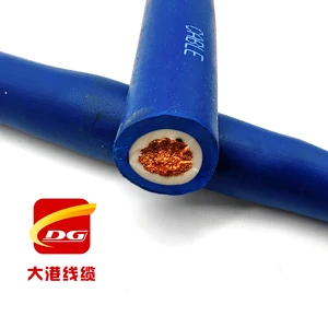 99.95% Pure Copper Super Flexible Class 6 Conductor Blue EPR CPE Insulation Double Layer Welding Cable Battery Cable 16~240mm²