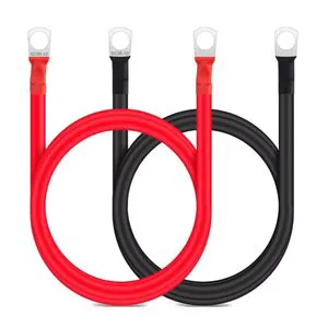 EnergyCreative 16mm² 25mm² 0 AWG Red Black Battery Inverter Cables 99.9% Oxygen-Free Pure Copper PVC Insulated for Construction