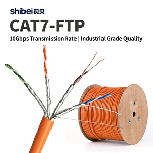 Universal 305m Pull Box CAT7 FTP Cable 600MHz Shielded LAN Wire For Project Cat 7 Ethernet Cable Cat7 Lan Cable