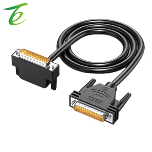Juxin thickened DB25 male-to-female 90-degree elbow 232 serial port 25-pin connection cable I/O communication cable