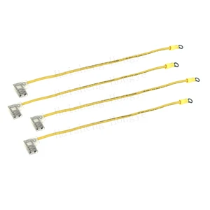 Insulated Copper Crimp M3 M4 M5 M6 RV Lug O Ring Terminal to Fldny Flag 110/187/250 Connector Wire Cable Harness for Battery
