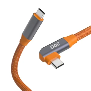 OEM/ODM 20Gbps USB-C to C Cable for Camera Connection Shooting, High-Speed USB 3.2 Braided Type-C Display Cable