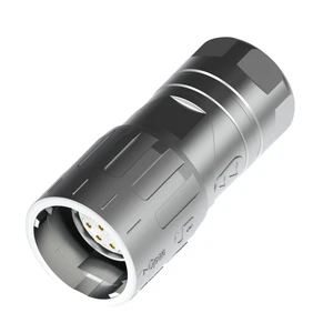 M23 Female Push Pull Signal Power Field Wirable Motor Servo Quick Connector Automotive Brass Gold Plated / Silver 17 Pin IEC,IEC
