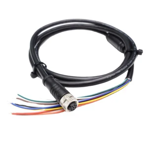 8-Pin IP67 Waterproof M12 Circular Connector Cable Color Wire Pigtail for Industrial Sensors Automation Equipment Harness