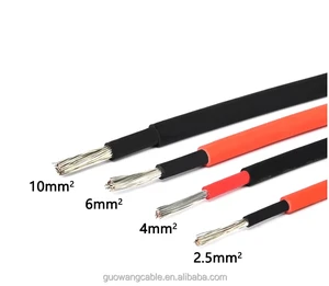 PV1-F PV Cable Solar Heat Cable 4mm 6mm Twin DC Power H1Z2Z2-K Solar Cable for Solar Panel EN 50618
