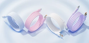 Durable 100W Magnetic Silicone Fast Charging Cable Tangle Free USB-C Self-Winding Pure Copper Conductor for iPhone & Computer