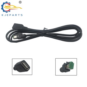 4Pin Green Adapter To USB Socket USB Date Charger Cable Complete Wiring Harness Cable For Toyotas Nissans