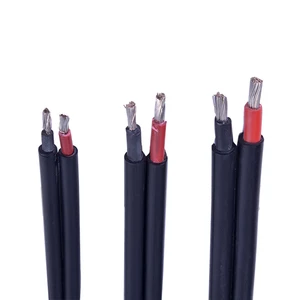 PV1-F Twin Core Industrial Solar Cable for Power Station 1500V 2.5mm 4mm 6mm DC PV Wire IP67/IP68