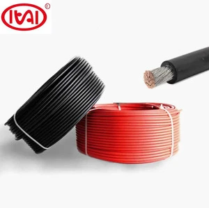 0.6/1KV Red Black Tinned Copper Battery DC Photovoltaic Cable XLPO Insulated for Solar PV Power Station 4mm2-16mm2 Low Voltage
