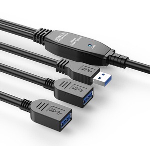 Hot Sales USB3.0 One Male Two Female 5m Conference Camera Cable 10m Built-in Signal Amplifier Enhancement Oxygen-Free Copper