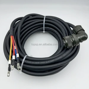 Servo Motor Power Cord JWSP-XM30NSL-15 JWSP-XM30NFL-15 JWSP-XM30NSS-15 JWSP-XM30NFS-15 4 Cores Electric Motor Power Cable