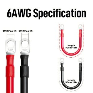 Custom New Energy Vehicle Battery Cable Extension Cord for Automobile & Electronic Use-Pure Copper Conductor PVC IP65 Rated