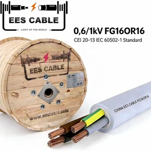 5G10 FG16(O)R16 600/1000V EPM Rubber Insulated Power Cable with PVC Sheath for Industrial and Building Installations