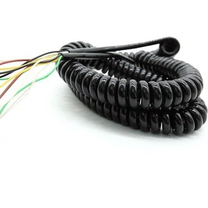 High Flexible and Retractable Power Spiral Cable Cord Spiral Coil Wire Spring Cable Coil Electrical Wire