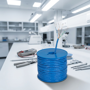 High Quality Outdoor Cat6 UTP Fire Rated CMR Riser Rated 250MHz Industrial LAN Cable 305m OFC Material for Communications