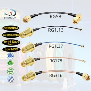 Customized RG0.81 RG1.13 RG1.37 RG178 RG174 RG316 RG58 Antenna Extension RF Coaxial Cable Low Loss Pigtail Communication Cables