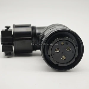 Servo Plug MS3106A20-18S Aerospace Connector 19-Pin 19-core Circular Copper Aluminum Alloy Waterproof IP67 Right Angle Female