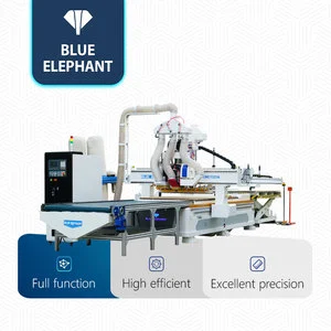 Furniture CNC 1325 ATC Nesting CNC Router Automatic Feeding Door Panel Cutting and Drilling Machine with Labeling