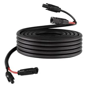 30FT Solar Panel Extension Cable 10 AWG Flame Retardant Protective Sleeving Female Male Connectors Power Cords & Extension Cords