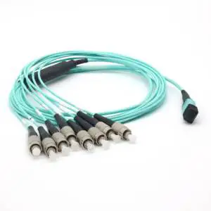 MTP MPO Trunk Cable OM4 24-Core Fiber Optic Patch Cord LSZH/PVC/OFNR Jacket Custom Length For FTTX Network