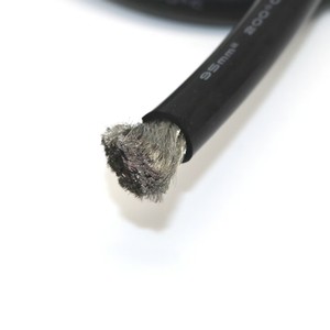 95mm² Silicone Rubber Wire and Car Battery Cable Tinned Copper Conductor Resistant to Most Oils, Acids, Lyes and Oxidants.