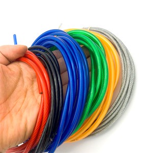 Custom 7x7 1.5mm 6mm 10 Mm Colorful PVC Coated Stainless Steel Wire Rope Galvanized PE PA Nylon Coating Steel Cable Manufacturer