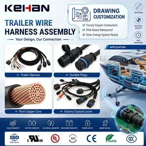 Custom Universal Wiring Harness Jazzmaster Trailer Wire Assembly Cable for Various Applications