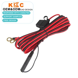 12V O Ring Terminal SAE Extension Cable 18Awg Industrial Battery Charging Solar Panel Wire