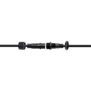 M16 Industrial Waterproof Connector 2-6 Pin Male/Female Threaded IP67 10A 250V for PLC & Servo Motor Connections
