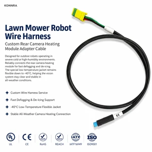 Konnra Lawn Mower Robot Home Appliance IP67 Waterproof Copper Core Wire Harness Rear Camera Heating Adapter Cable -40 Low