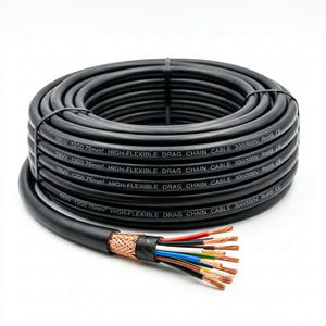 High-Flex TRVV Drag Chain Cable 10 Million Cycles Oil-Resistant Shielded Control Wire for Robot Arm & CNC