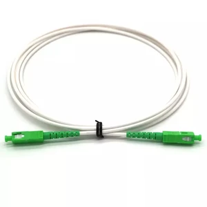 FTTH Patch Cord White 3.0mm Jarretiere G657A2 Fibra Jumper 2m 3m SCAPC Cordon De Raccordement Fibre Optique Communication Cables