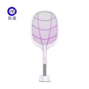 New Home Electric Purple LED Bug Zapper Foldable Mosquito Swatter with Plastic Lithium Battery IP65 Rated Effective for Flies