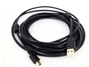 Mini USB 5P Digital Camera Data Cable 5 Meters Copper Conductor PVC Jacket for Data Transfer