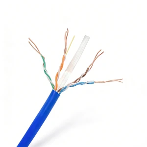 Low Loss 4 Core 23awg Teflon Cat 6 Network Ethernet Cable PTFE UTP Cat 6 Lan Cable 305m for High Temperature Industry