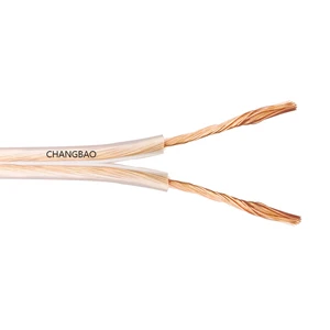 Professional Stage OFC Speaker Wire Transparent HiFi Speaker Cable for Reliable Live Audio Transmission HiFi Speaker Wire ODM