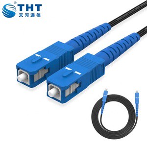 1 2 Core Preconnected Patchcord Flat Drop Cable SC/APC SC LC UPC APC SC-SC LC-LC SCAPC FTTH Jumper Fiber Optic Patch Cable