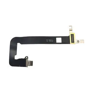 New for Macbook A1534 I/O USB-C Connector Board DC in Power Jack Flex Cable 821-00828-A 2016 2017 Year