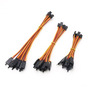 Futaba JR Servo Wire 150mm 200mm 300mm 500mm 800mm 1000mm Servo Extension Cable With Anti-loose Hook for RC Car Drone DIY Parts