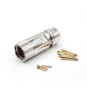 LECHUAN M923 Power Straight Female Plug Shielded Servo Motor Connector Cable Mount M23 6Pin 8Pin Circular Connectors