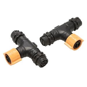 M18 Push-Pull Self-Locking Waterproof Connector 2-4 Pin Male/Female Integral IP67 20A for Robotics & Servo Drives