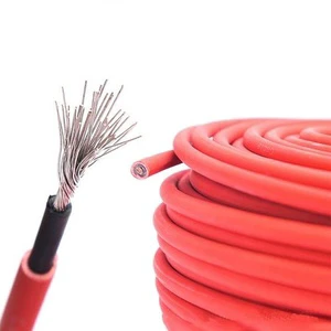 Insulated Tinned Copper Solar Wire 2.5mm 4mm 6mm 10mm 16mm Pv Cable Solar Dc Panel Power Cable