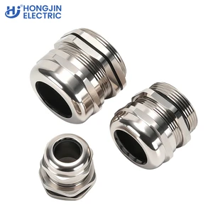 Industrial Heavy Duty Explosion Proof Strain Relief Metallic Wire Connector IP68 Nickel Plated Brass Cable Gland