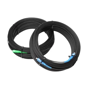 SC/UPC SC/APC Jumper FTTH Outdoor Drop Cable G657A Fiber Optical Cable Patch Cord 2.0*3.0mm 1core G657A1 Ftth Drop Cable Jumper