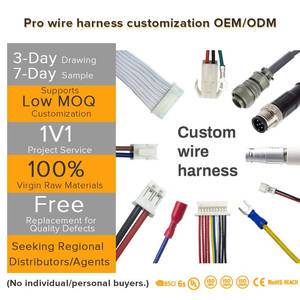 PVC/Nylon Multicore Rubber Sheathed Flexible Cable Wiring Harness for Robot Computer Motorcycle Harsh Industrial Environments