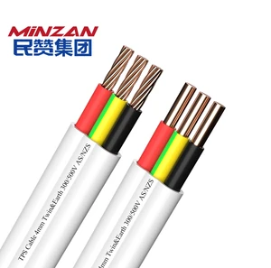 MiNZAN SAA Approval AS/NZS5000 Flat TPS Cable 1.5 Mm 2.5mm Twin & Earth Cable