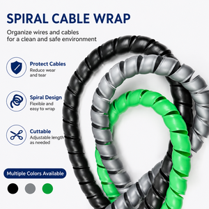 Durable Spiral Hose Sleeve for Hydraulic Systems -High Strength, Cuttable, CE Certified, Quick Delivery.