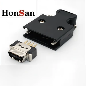 Smart CN Servo Welding Gold Plated Pin Electronic Digital SM-14P SCSI-14P Servo Connector