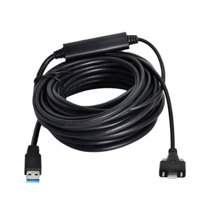 UC-048 8 Meter USB3.1 Type-C USB3.0 Male Camera Data Cable PVC Insulated Double Screw Locking Copper USB3.1 Type-C USB3.0 Wires