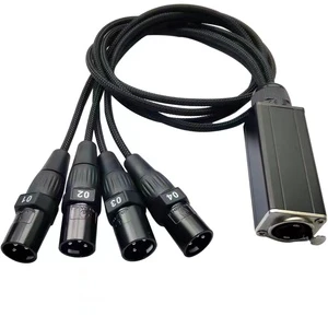 High Quality Custom Professional 3P 4 XLR Male/Female to RJ45 Network Audio Snake Cable Stage Channel 25m/50m With Stage Box
